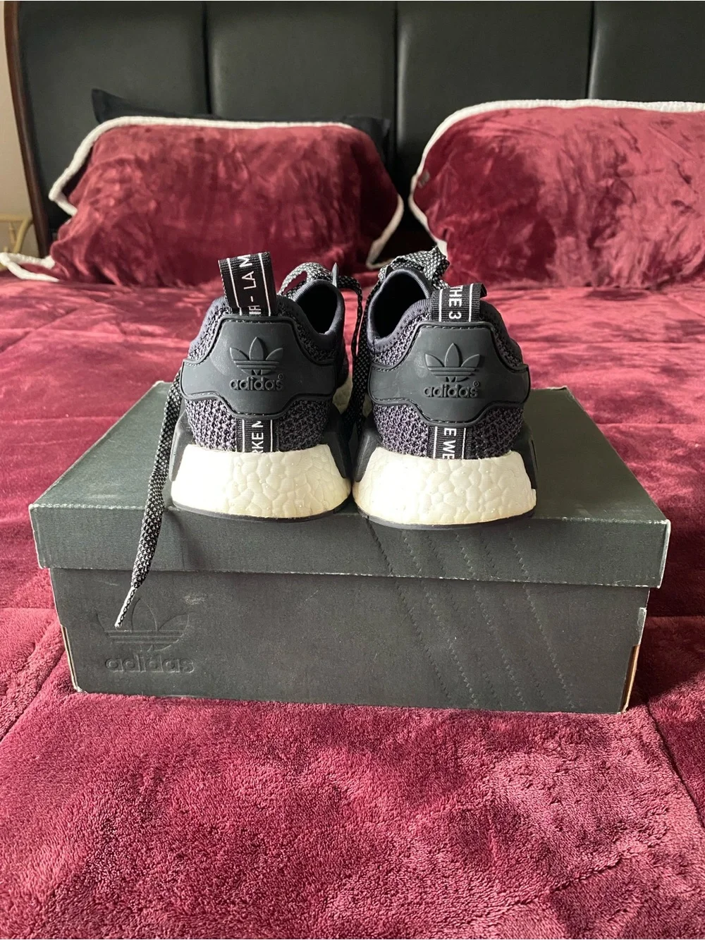 adidas NMD R1 Black/Grey Knit Sneakers